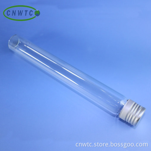 Aluminum Screw-Capped Glass Test Tubes for Laboratory Disposables